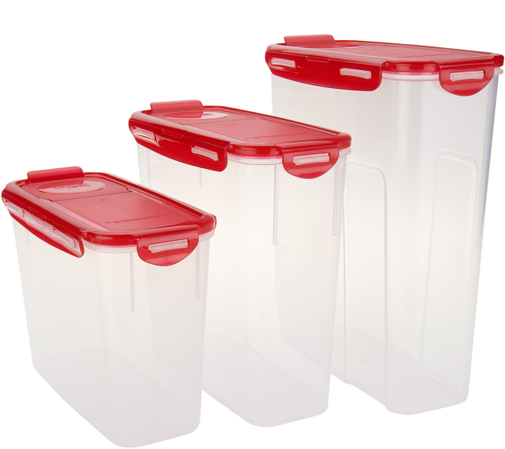 Lock & Lock Set of 3 Cereal Storage Set Page 1 —
