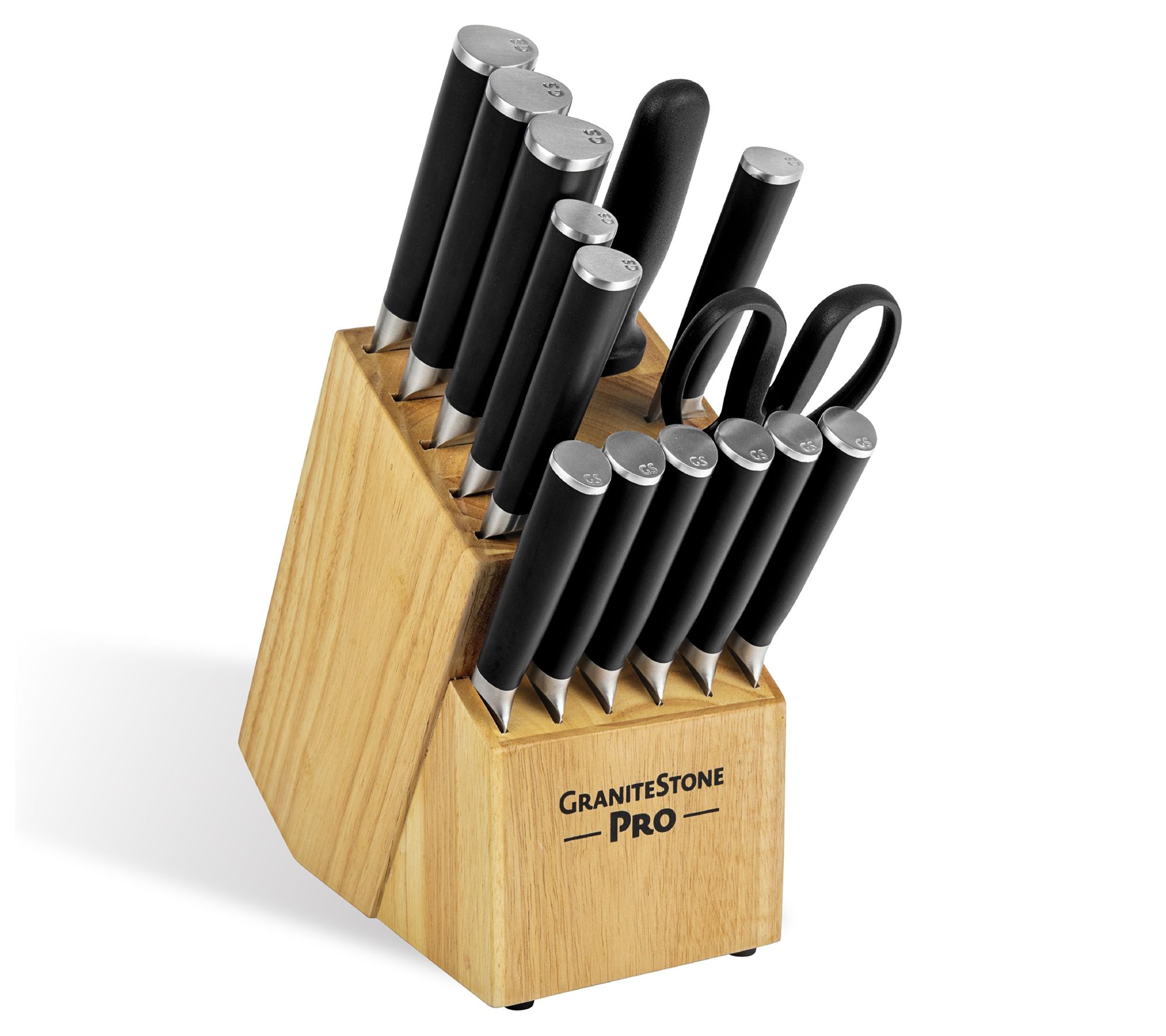 GraniteStone Pro Nutriblade 14-Piece Knife Set th Block