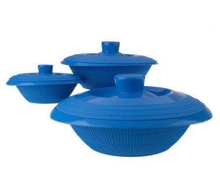 Prepology Silicone Set of 3 Microwave Cooking Dishes - Page 1 — QVC.com