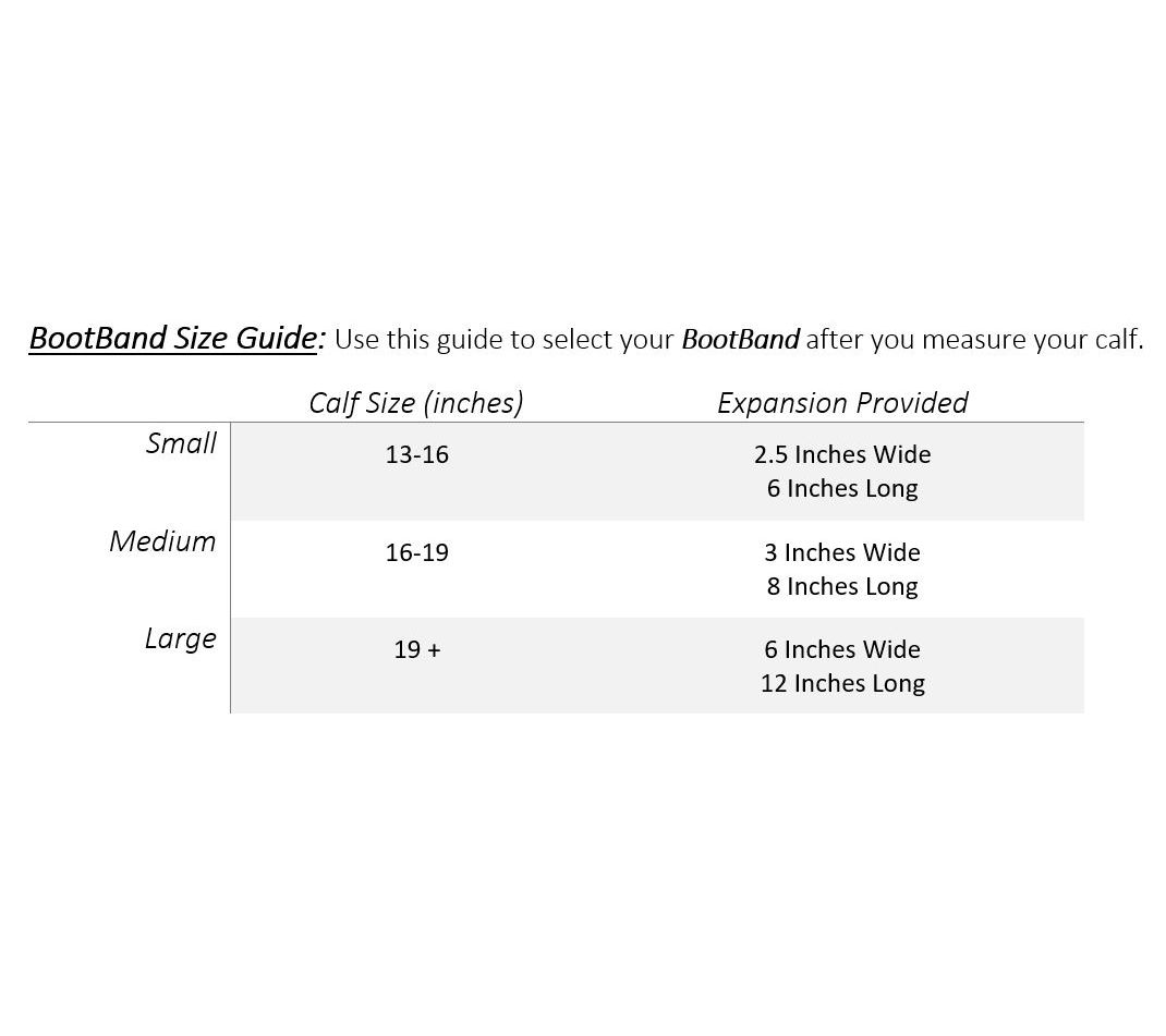 BootBand Extra WideCalf Boot Extender —