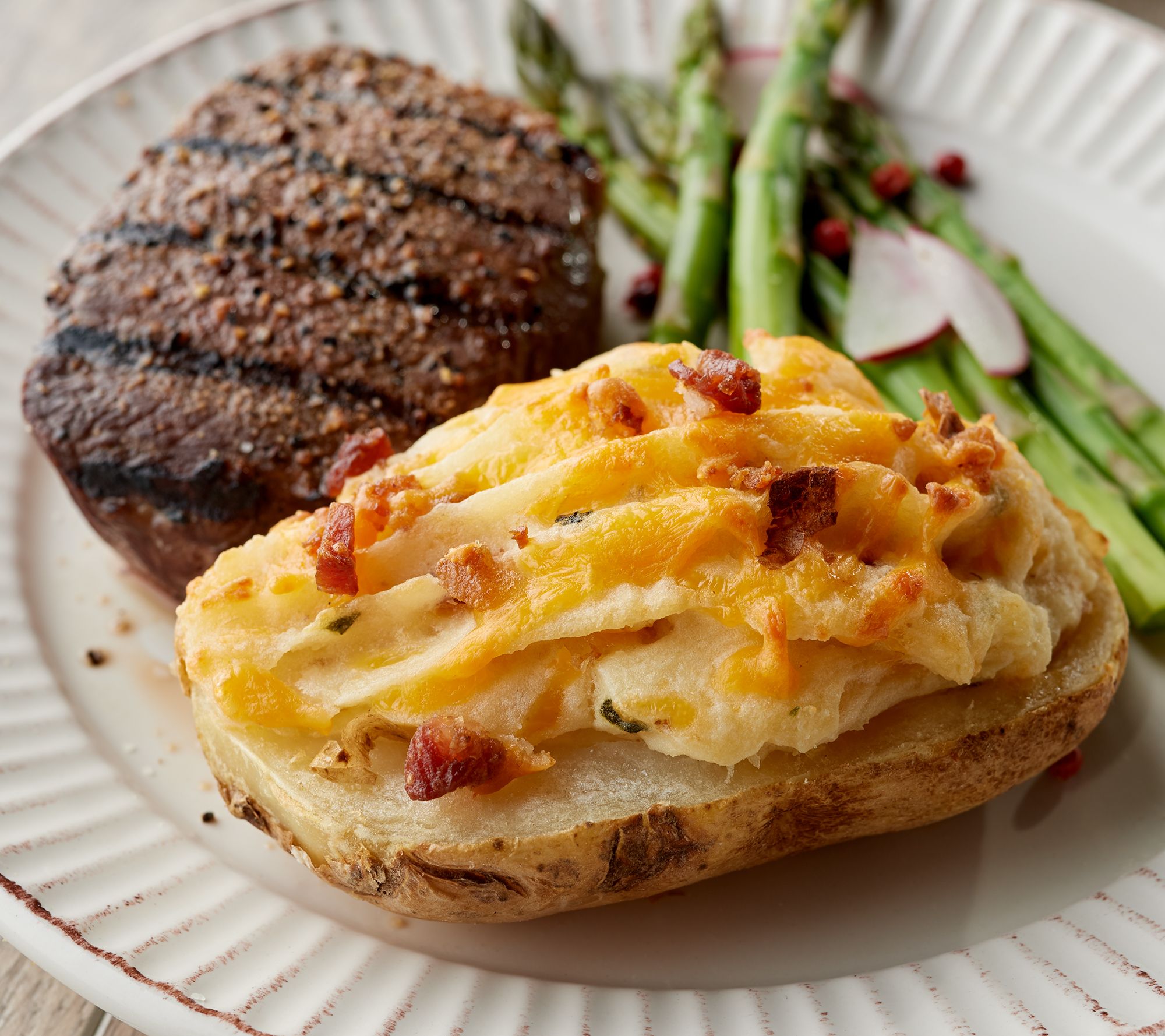 Kansas City (6) Steaks and (6) Baked Potatoes Combo AutoDelivery