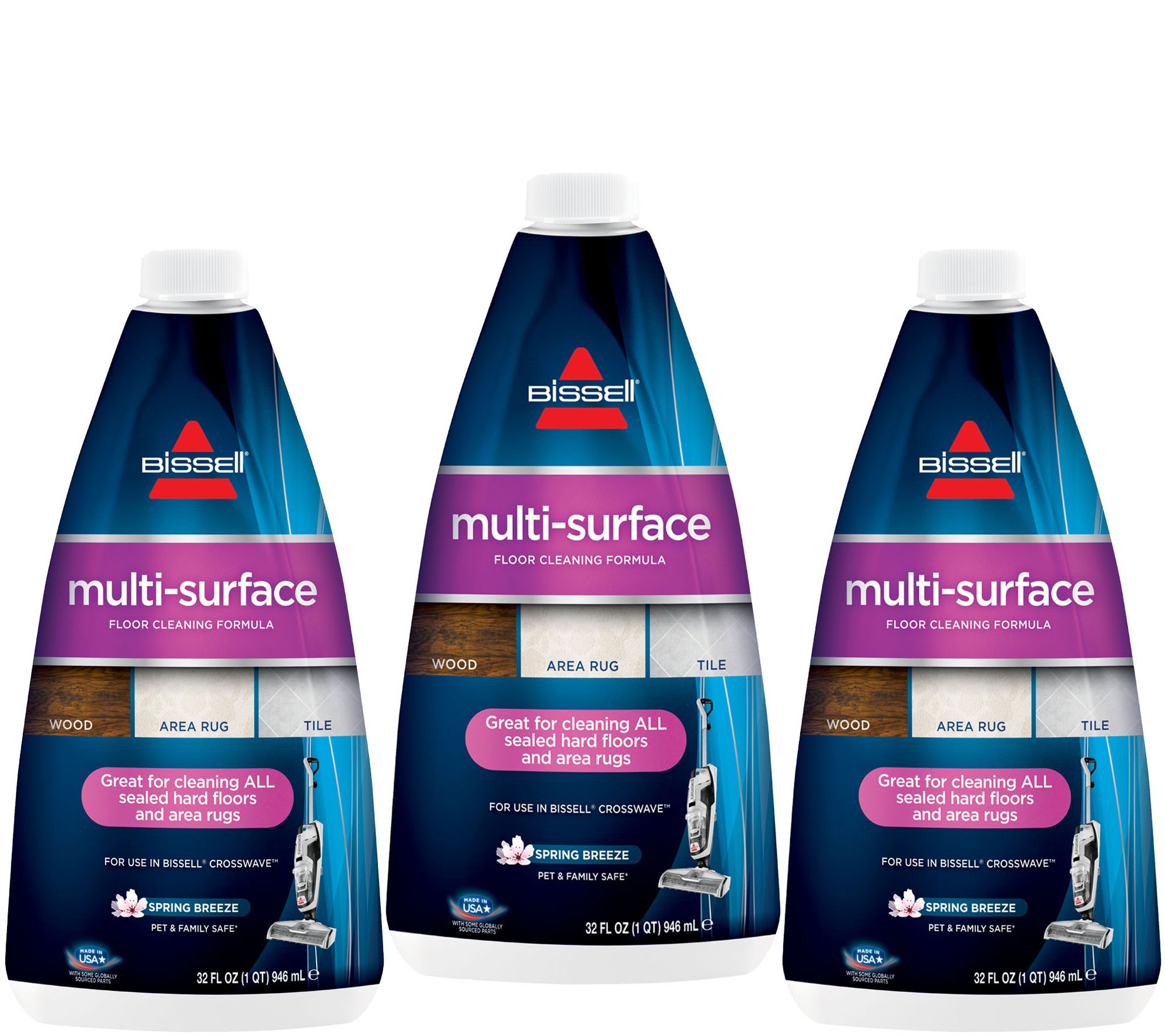 Bissell Multi-Surface Formula 3-Pack of 32 oz Bottles