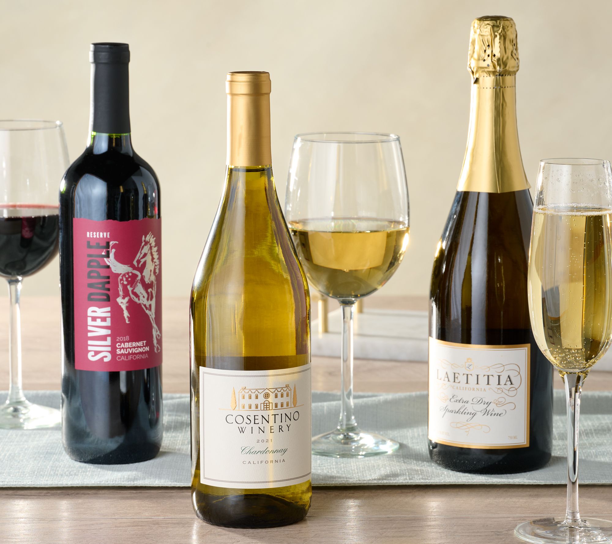 Vintage Wine Estates 6-btl Red, White, & Sparkling Wine