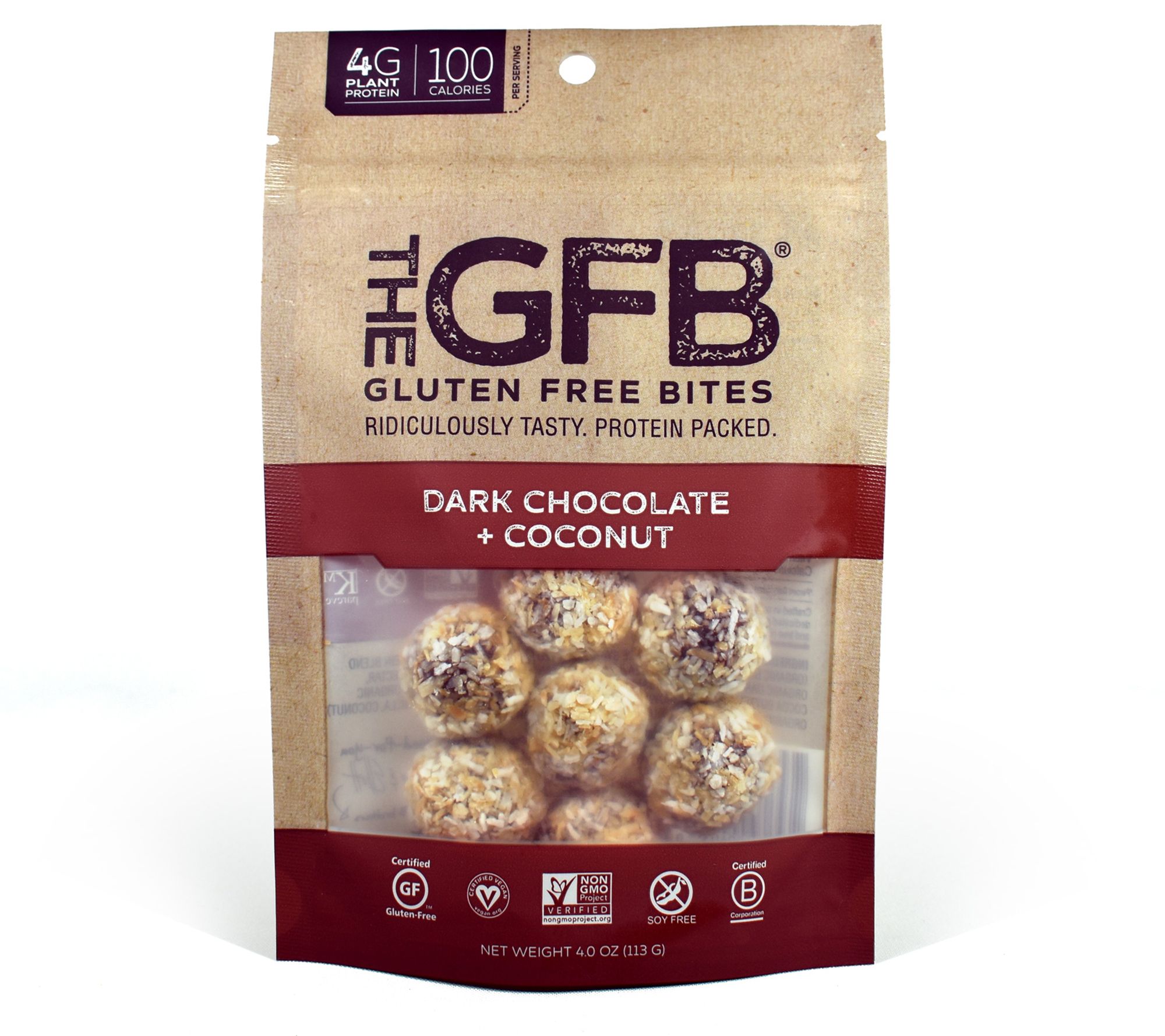 The GFB (6) Gluten Free Dark Chocolate & Coconu t Protein Bite