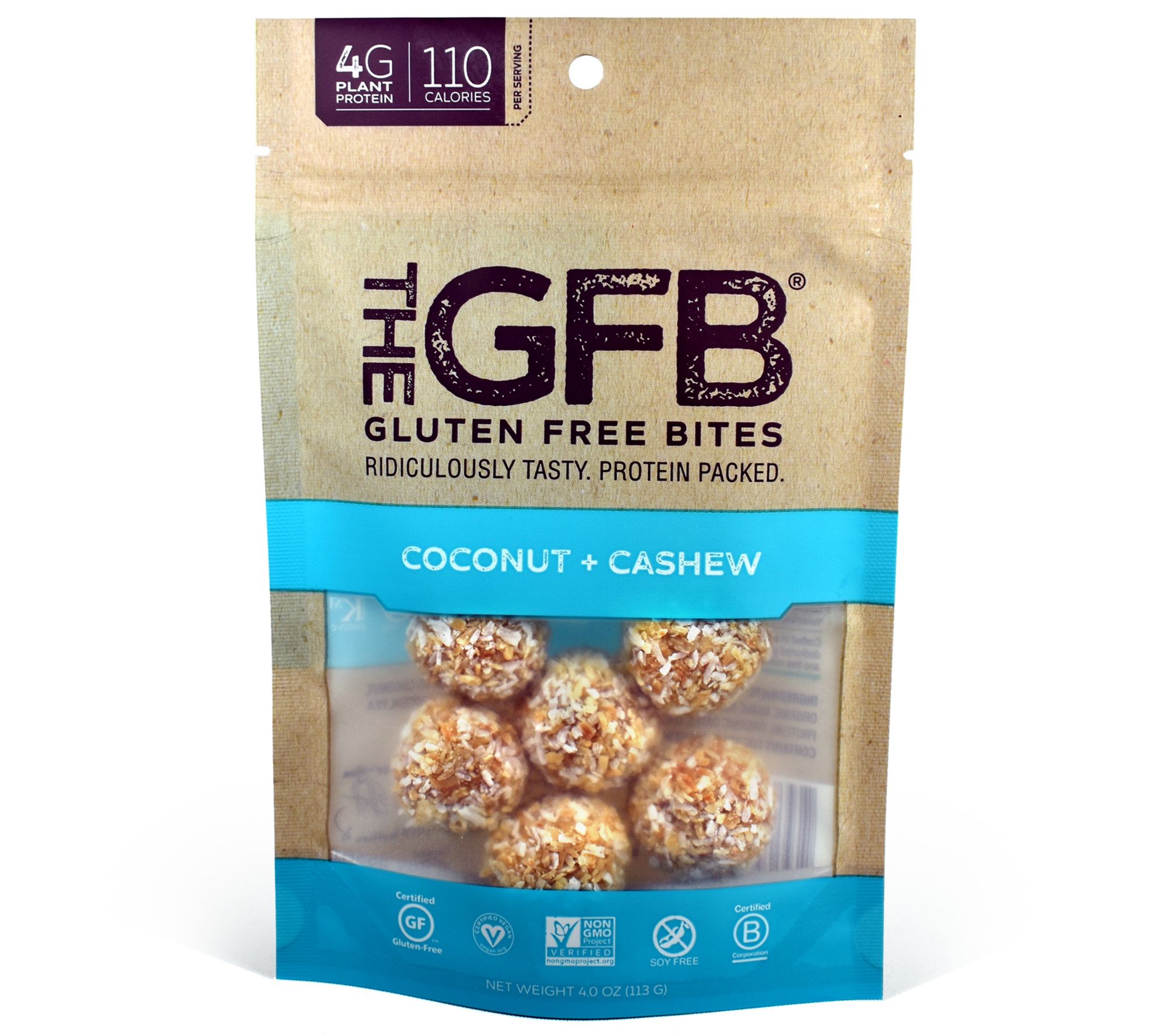 The GFB (6) Gluten Free Coconut & Cashew Protei n Bites