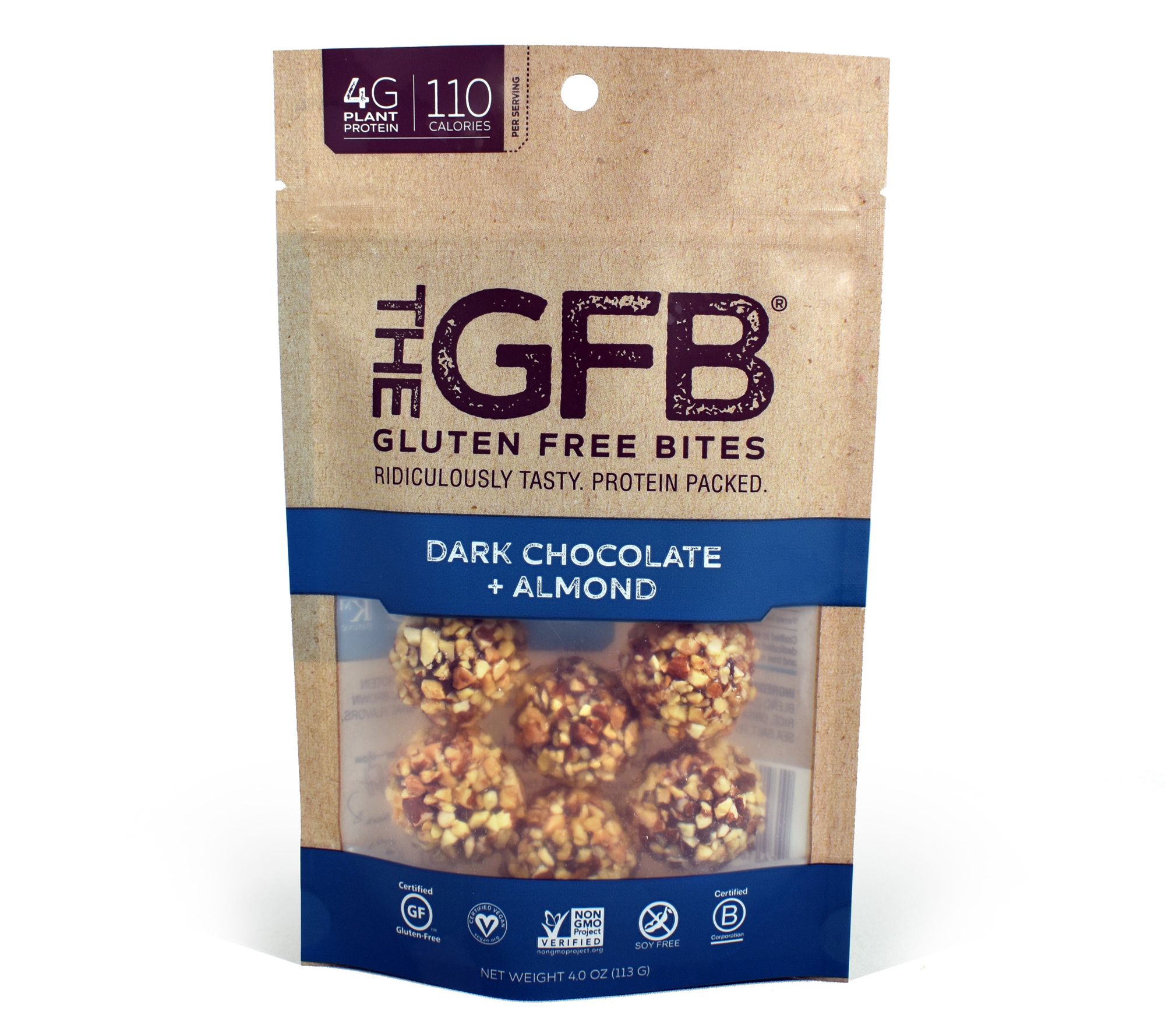 The GFB (6) Gluten Free Dark Chocolate & Almond s Protein Bite