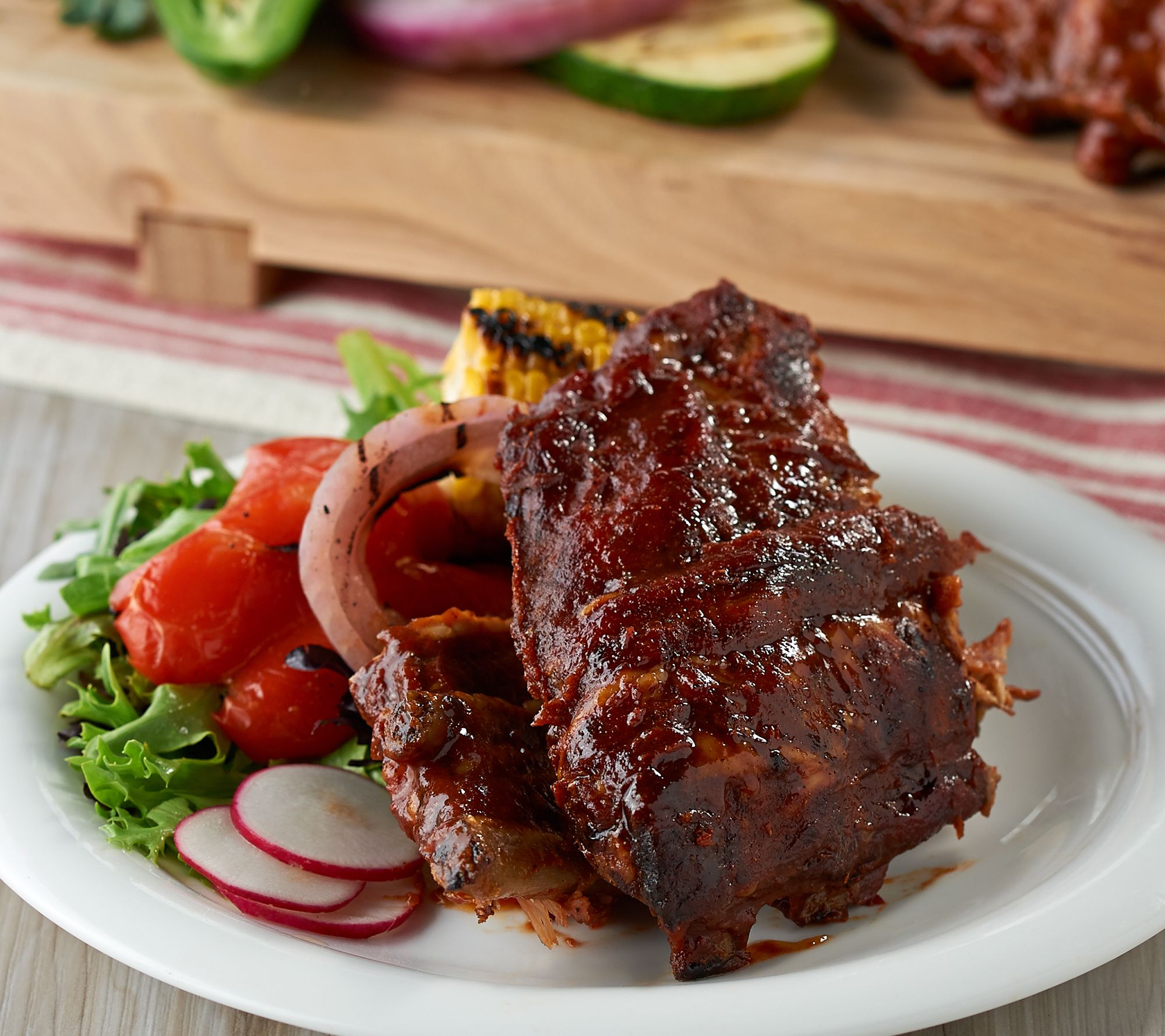 Corky's BBQ (3) 2 lb. Baby Back Ribs with Corky's Sauce — QVC.com