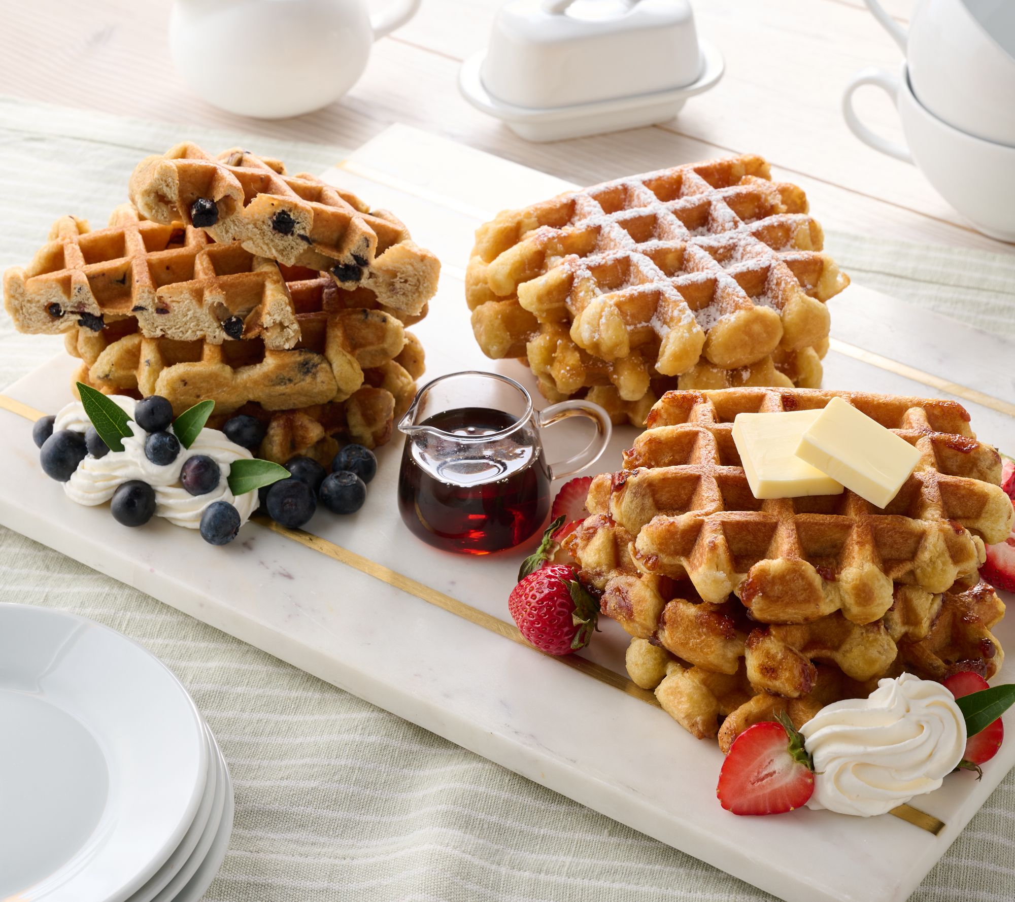 Le Waf (12) 4 oz. Fruit Flavored Artisan Waffles