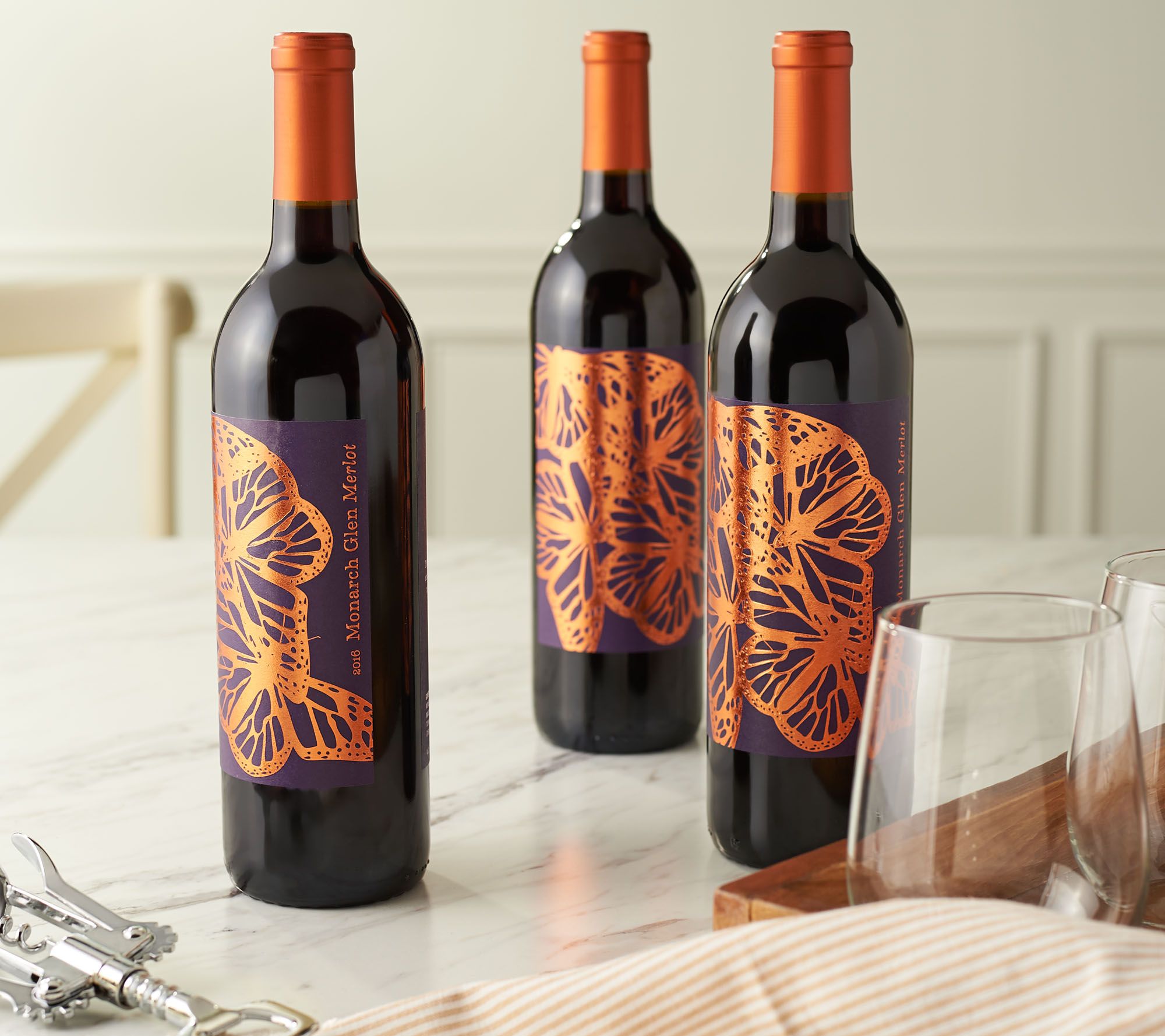 Martha Stewart Wine 3 Bottle Fall Wine Set —
