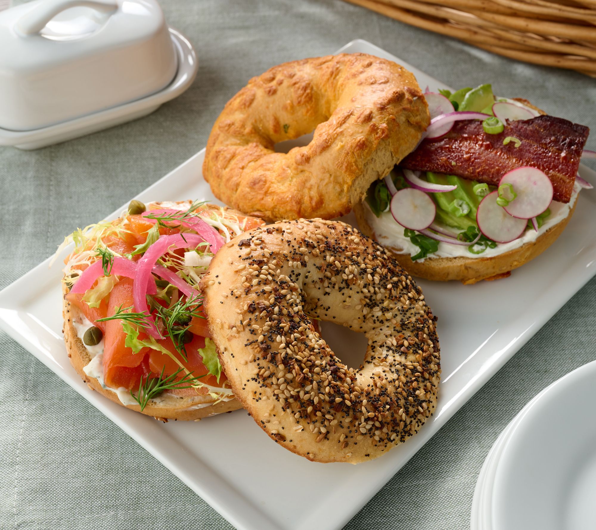 Just Bagels (24) 4-oz NYC Kettle Boiled Bagels in Flavor