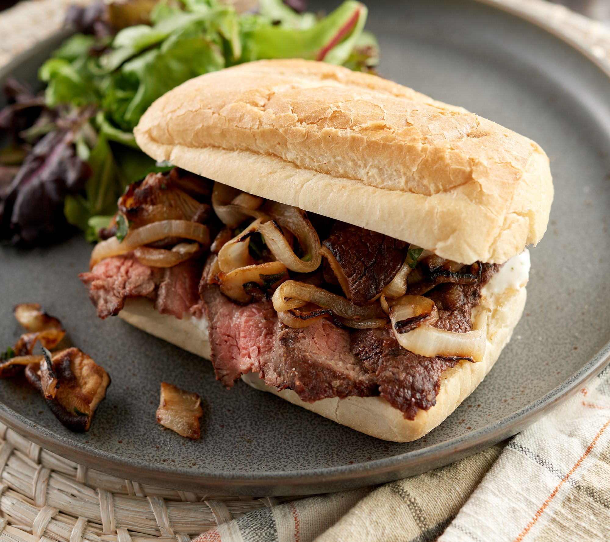 A-D Kansas City Steak Co. (10) 4oz. Sandwich Steaks Auto-Del