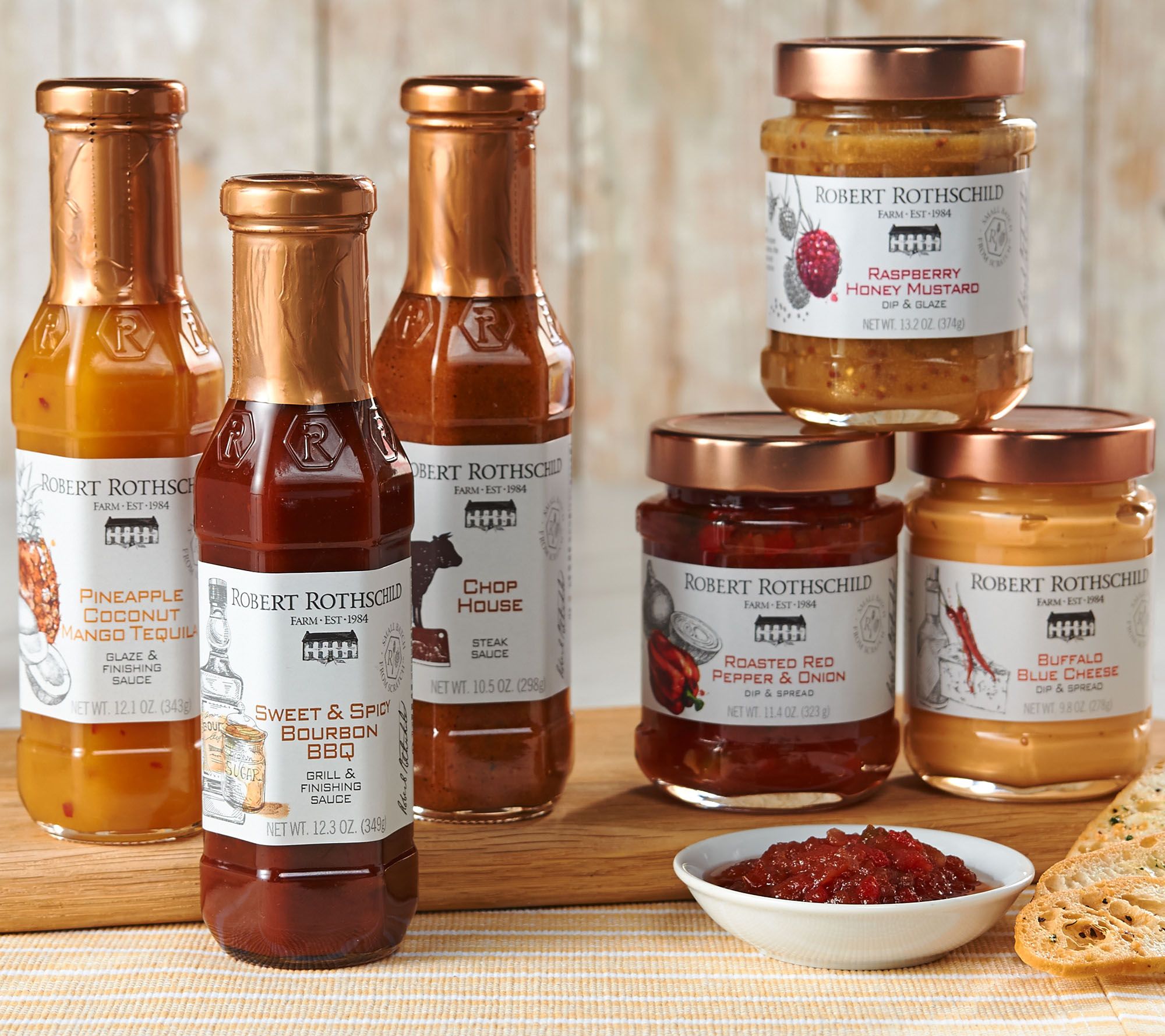 Robert Rothschild (6) Jar Gourmet Sauce & Dip Assortment - Page 1 — QVC.com