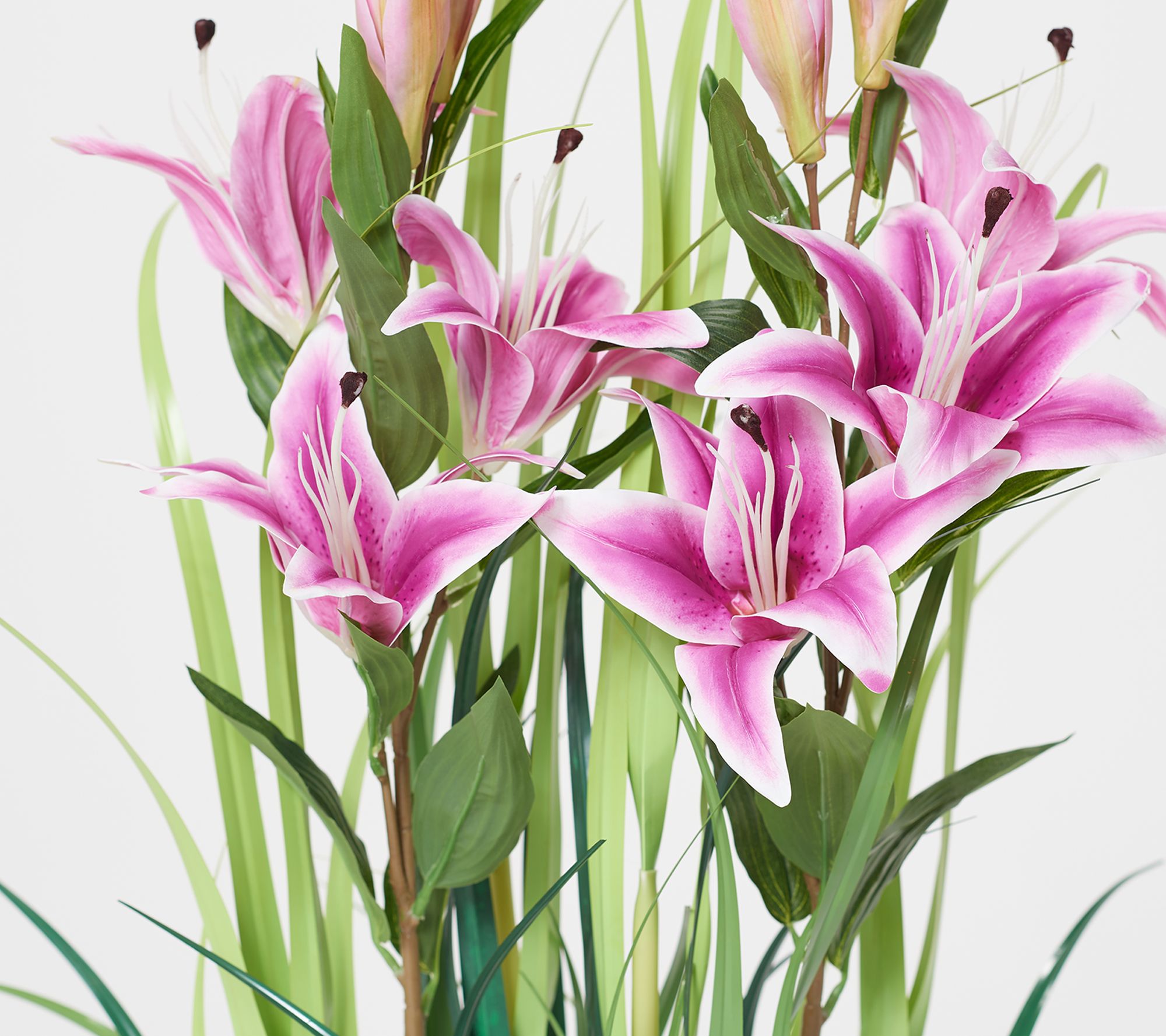 51&quot; Tall Indoor/Outdoor Artificial Lily Plant in Growers