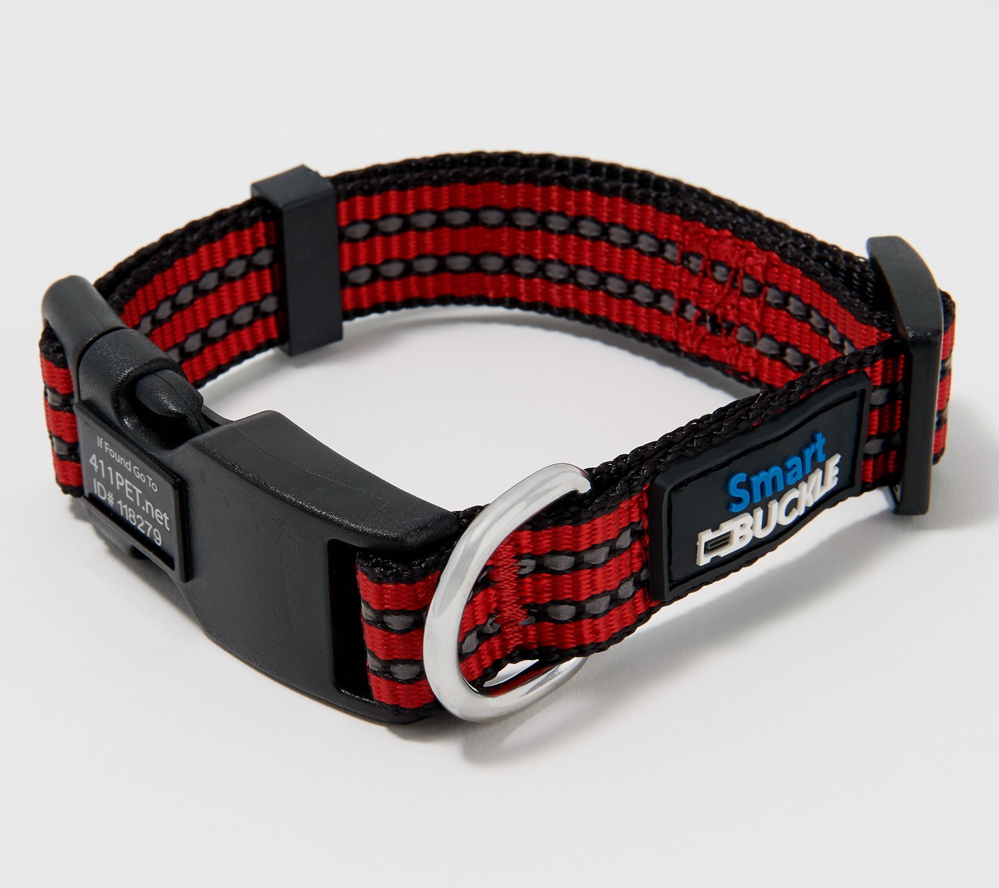 Smart Buckle PLUS Safety Dog Collar with Reflective Lead