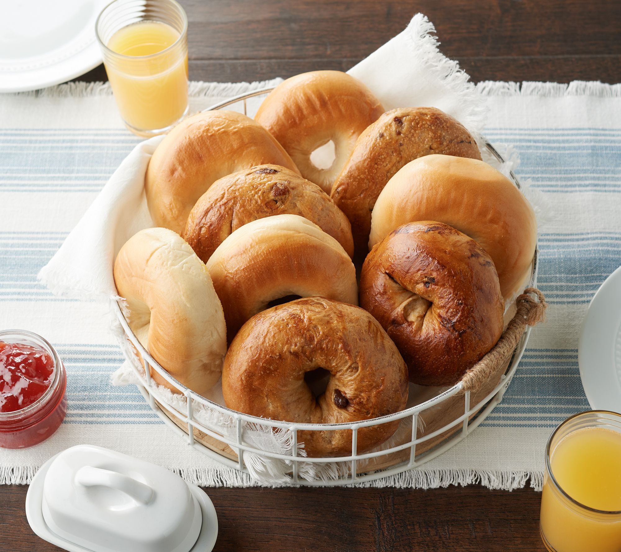Just Bagels NYC Kettle Boiled (24) 4oz. Bagel Sampler