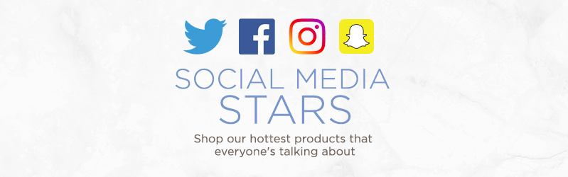 Social Media Stars. Shop our hottest products that everyone's talking about 