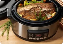 Cook's Essentials pressure cookers, includes: 7-Quart Pot, 2.5-Quart Pot  with lid that fits both pots, Glass lid, and Manual, clean and works -  Albrecht Auction Service