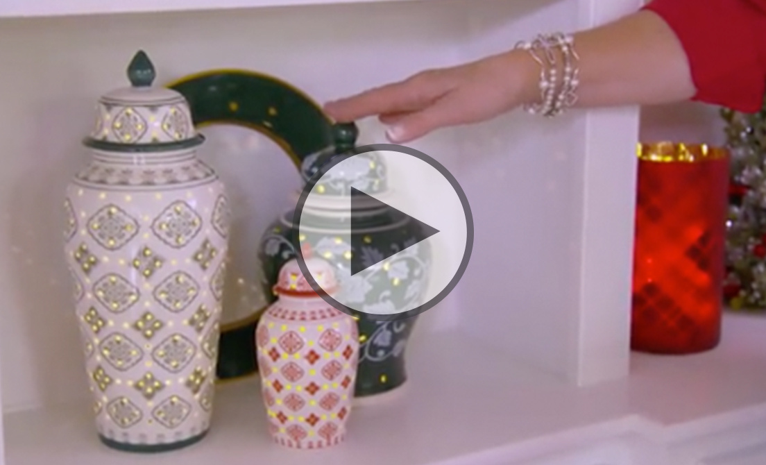 Illuminated Bookcase with Valerie