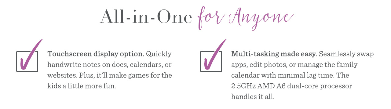 All-in-One for Anyone 