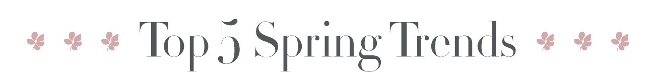 Top 5 Spring Trends