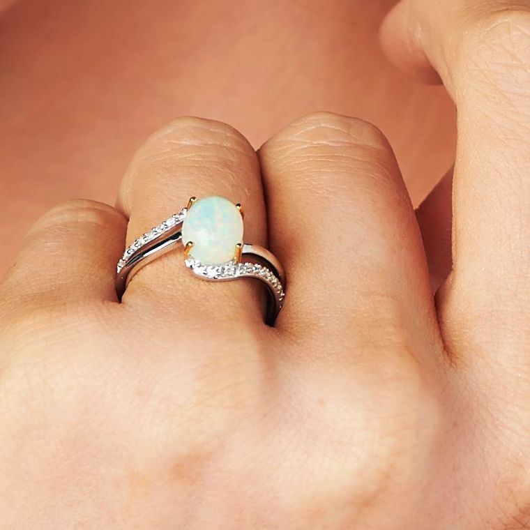 Qvc opal earrings Clearance