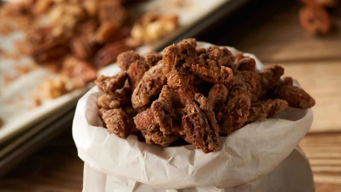 Roasted Mixed Nuts with Cinnamon & Sugar