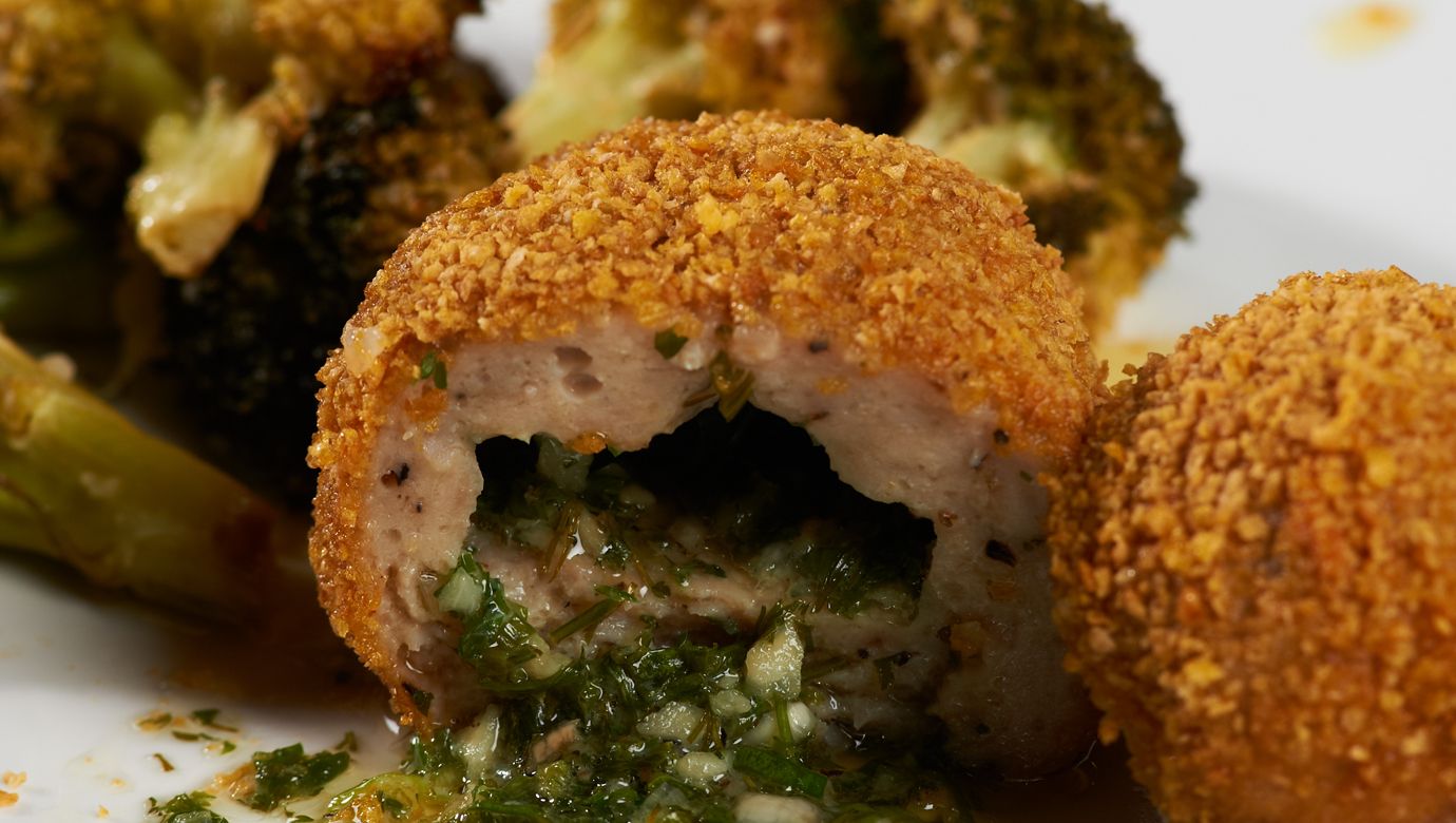 Mini Chicken Kiev with Roasted Broccoli