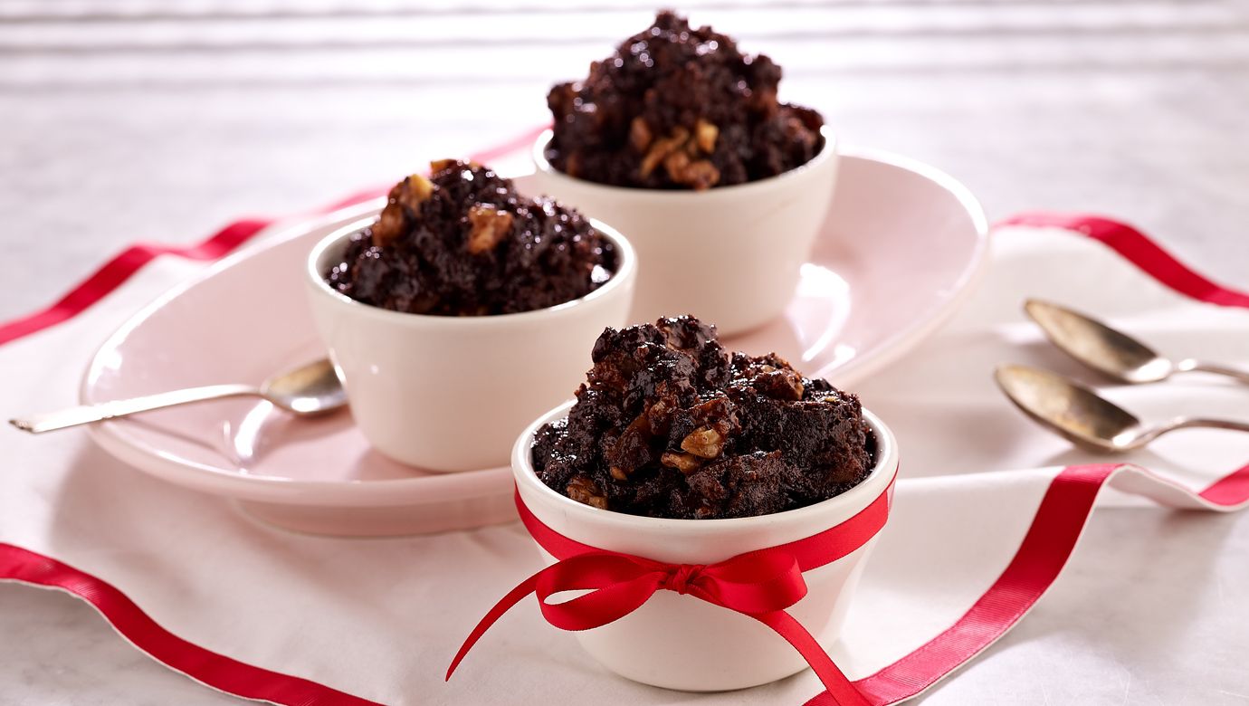 Slow Cooker Brownie Bread Pudding