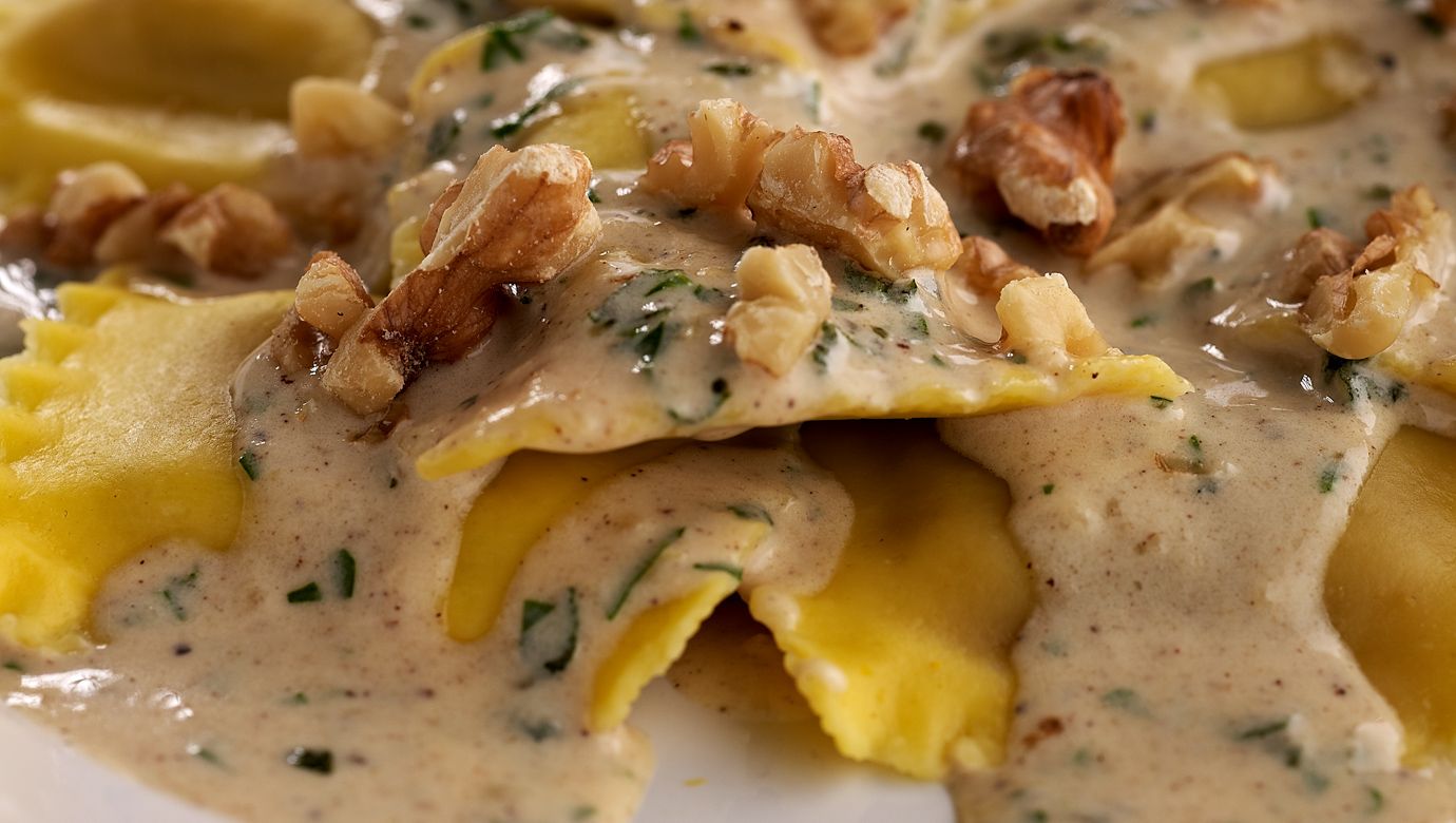 Butternut Squash Ravioli with Brown Butter Sauce