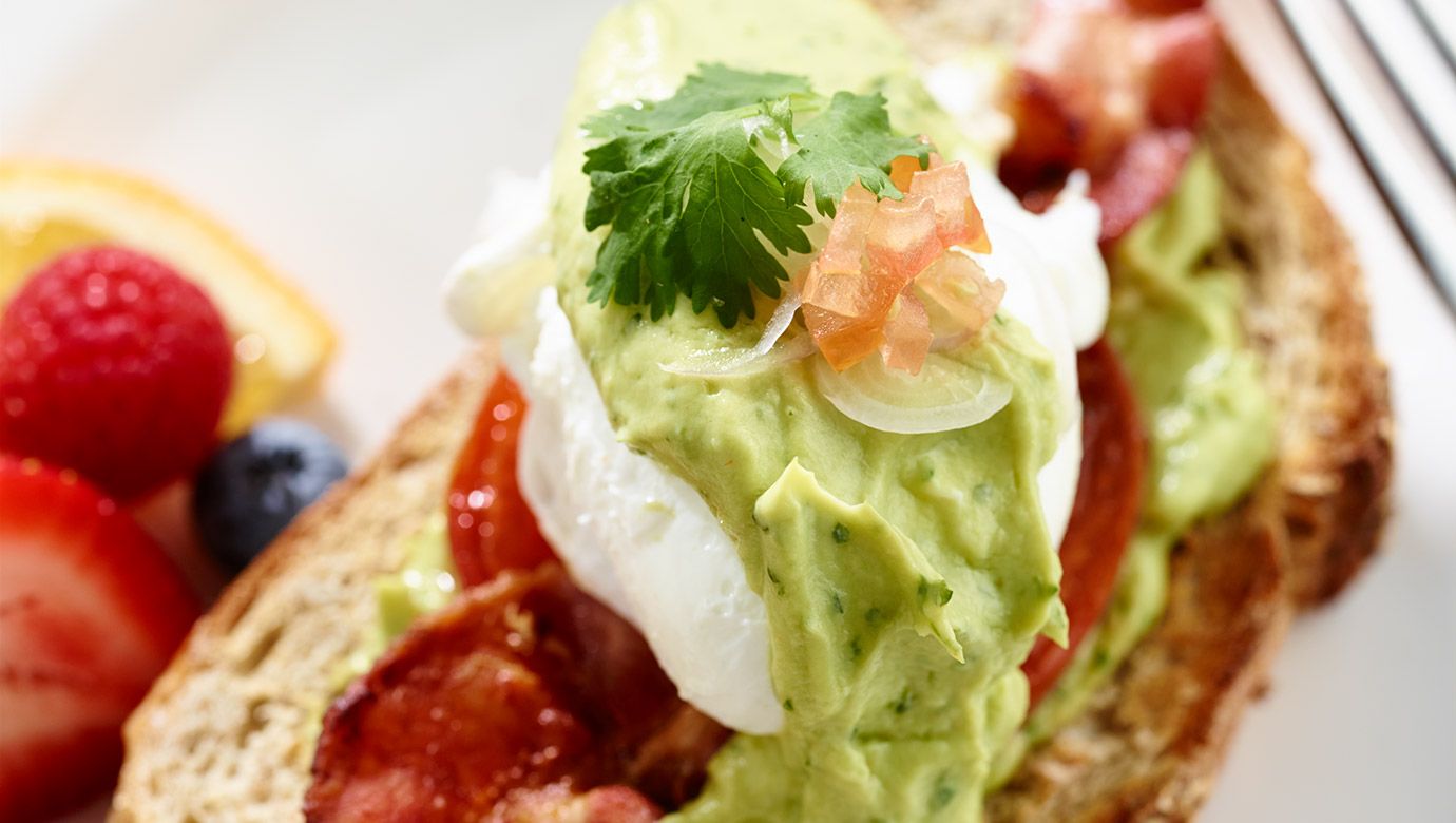 Eggs Benedict with Avocado Cream