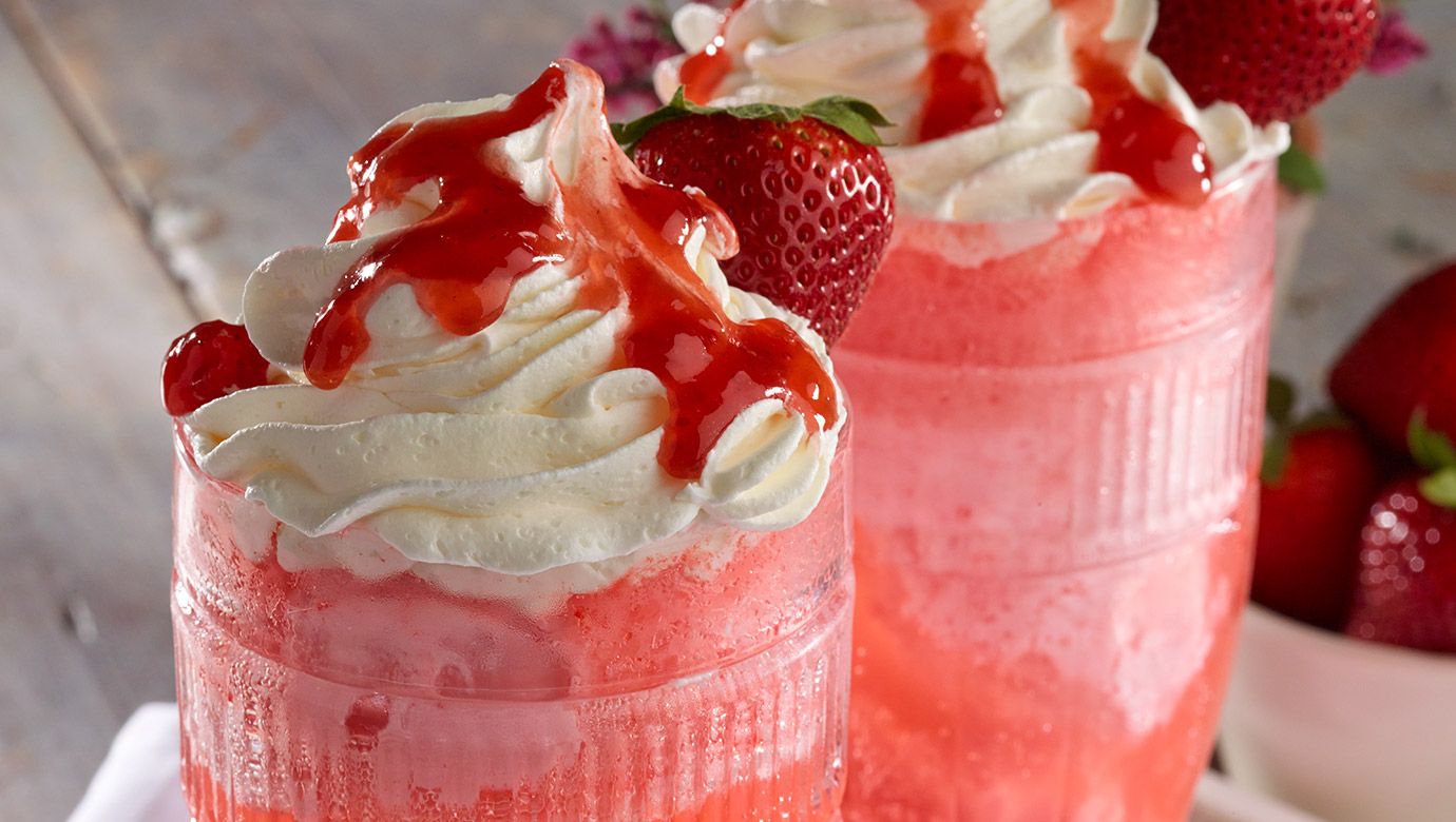 Strawberry Ice Cream Float