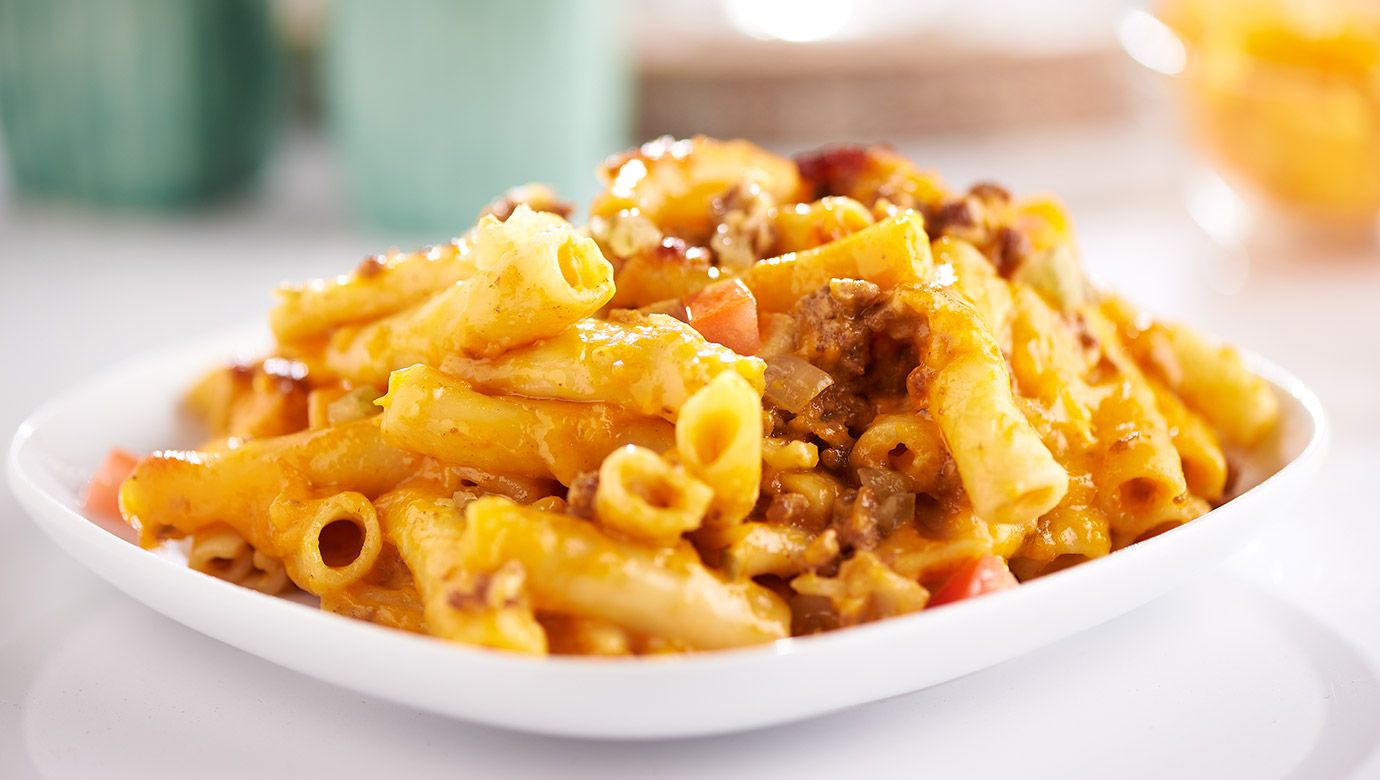 Bacon Cheeseburger Baked Ziti