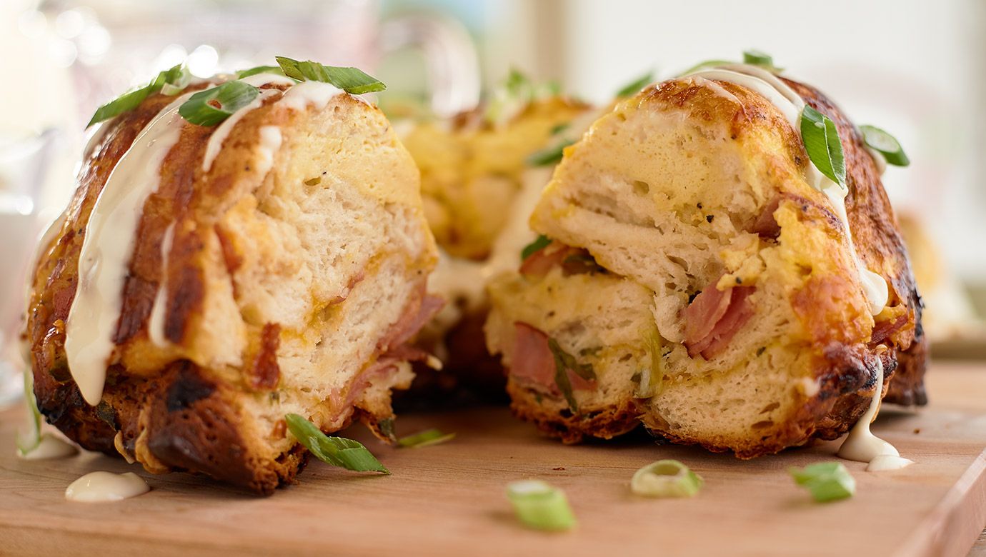Ham, Egg and Cheese Monkey Bread