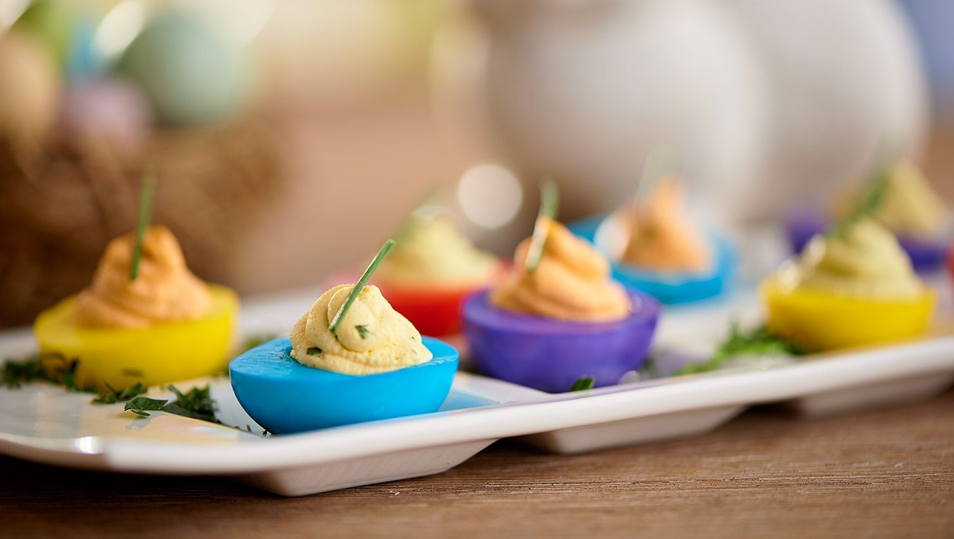 Easter Deviled Eggs