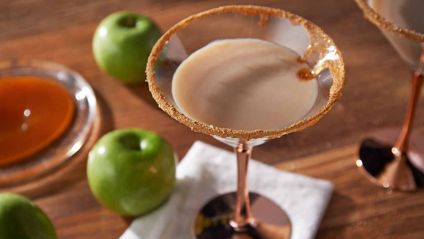 Salted Caramel Apple Martini