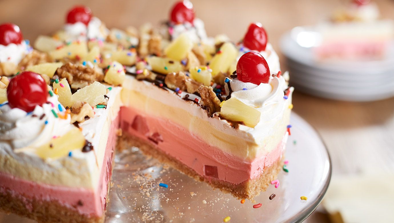 Banana Split Icebox Cake