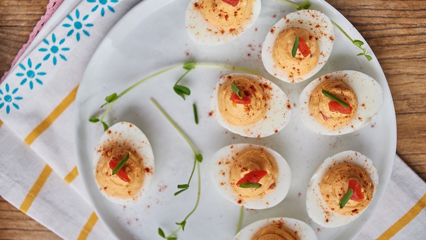 Pimento Cheese Deviled Eggs