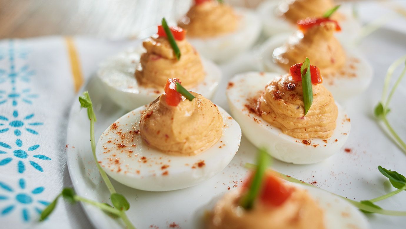 Pimento Cheese Deviled Eggs