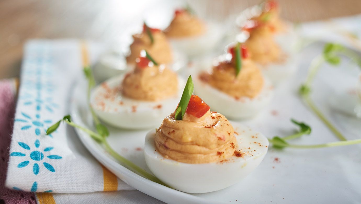 Pimento Cheese Deviled Eggs