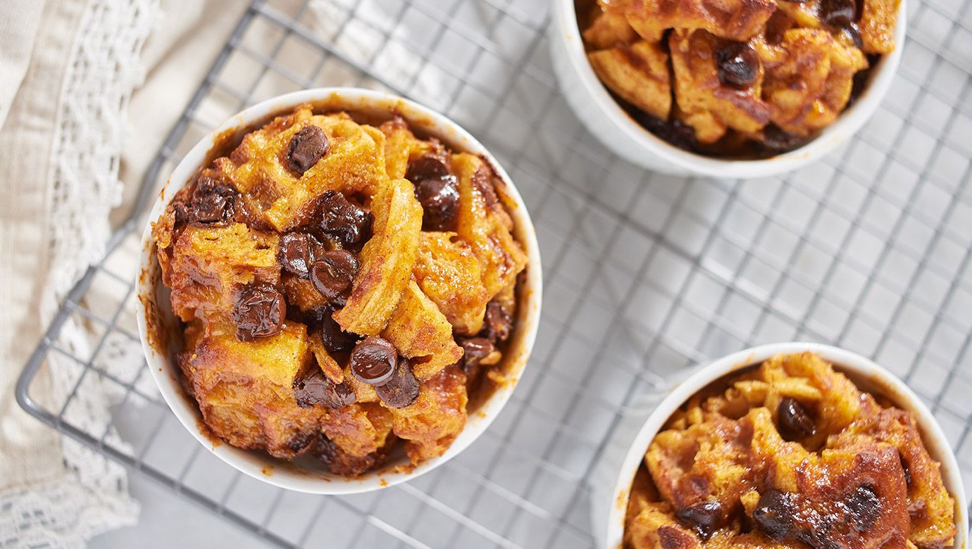 Pumpkin-Maple Waffle Bread Pudding