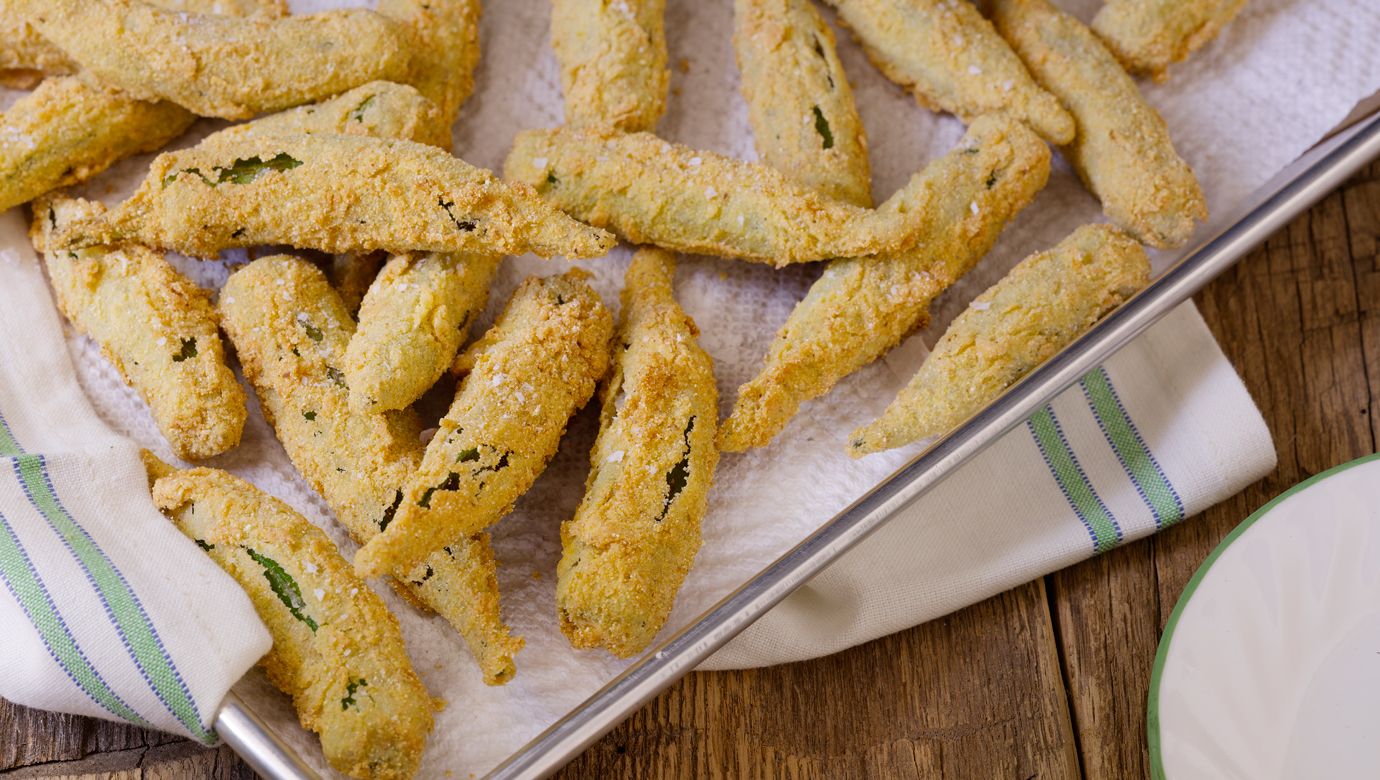 Spicy Deep-Fried Okra