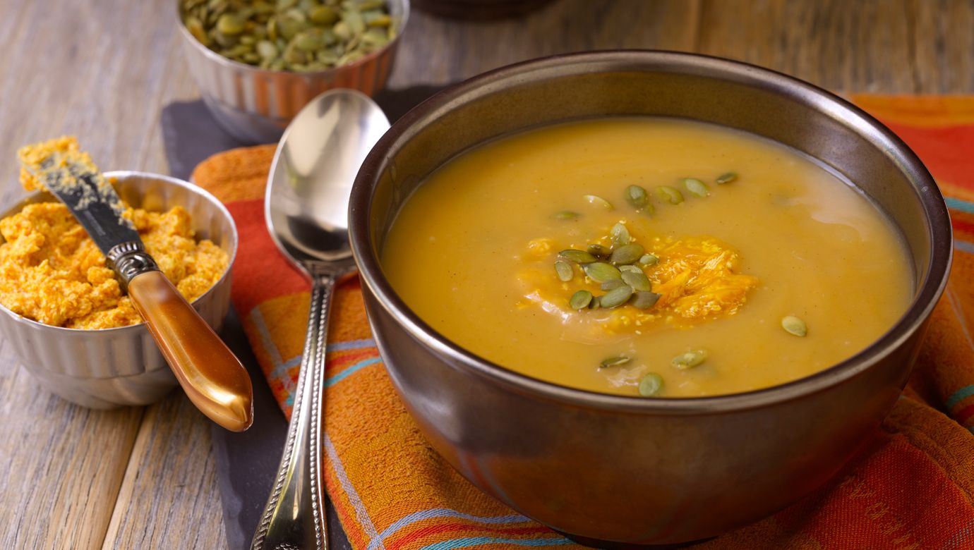 Butternut Squash Soup with Pumpkin Butter
