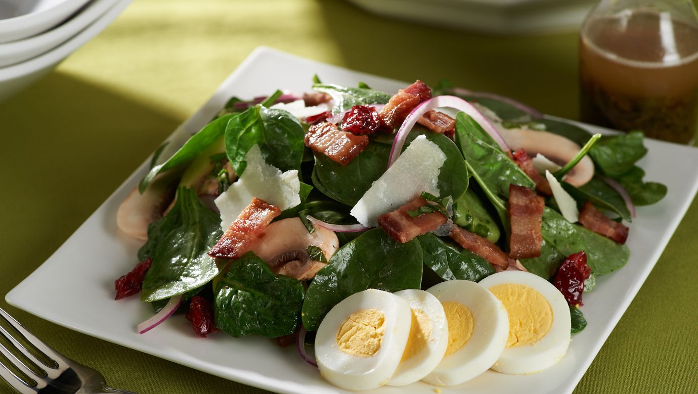 Spinach Salad With Warm Bacon Dressing Recipes Qvc Com
