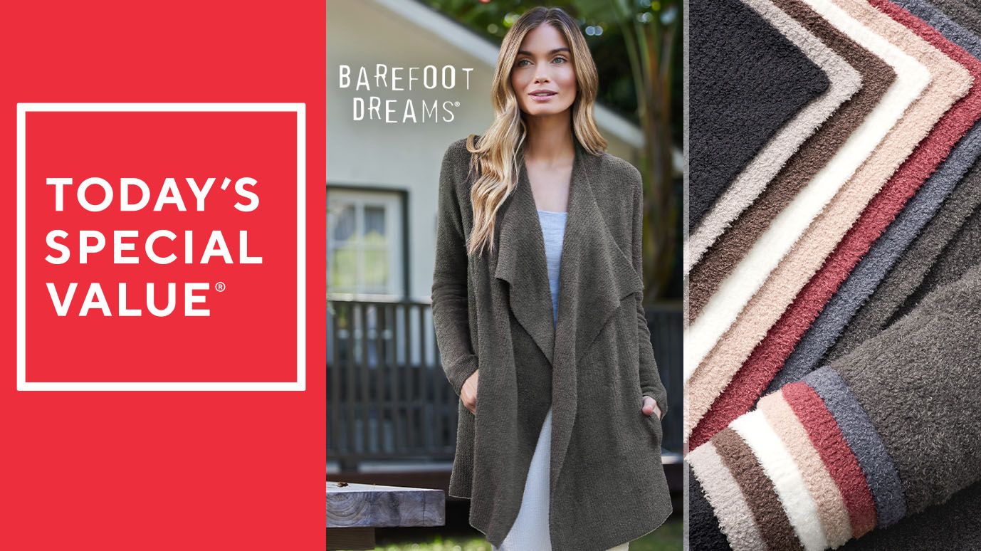 Barefoot Dreams CozyChic Lite Ribbed Island Wrap Cardigan