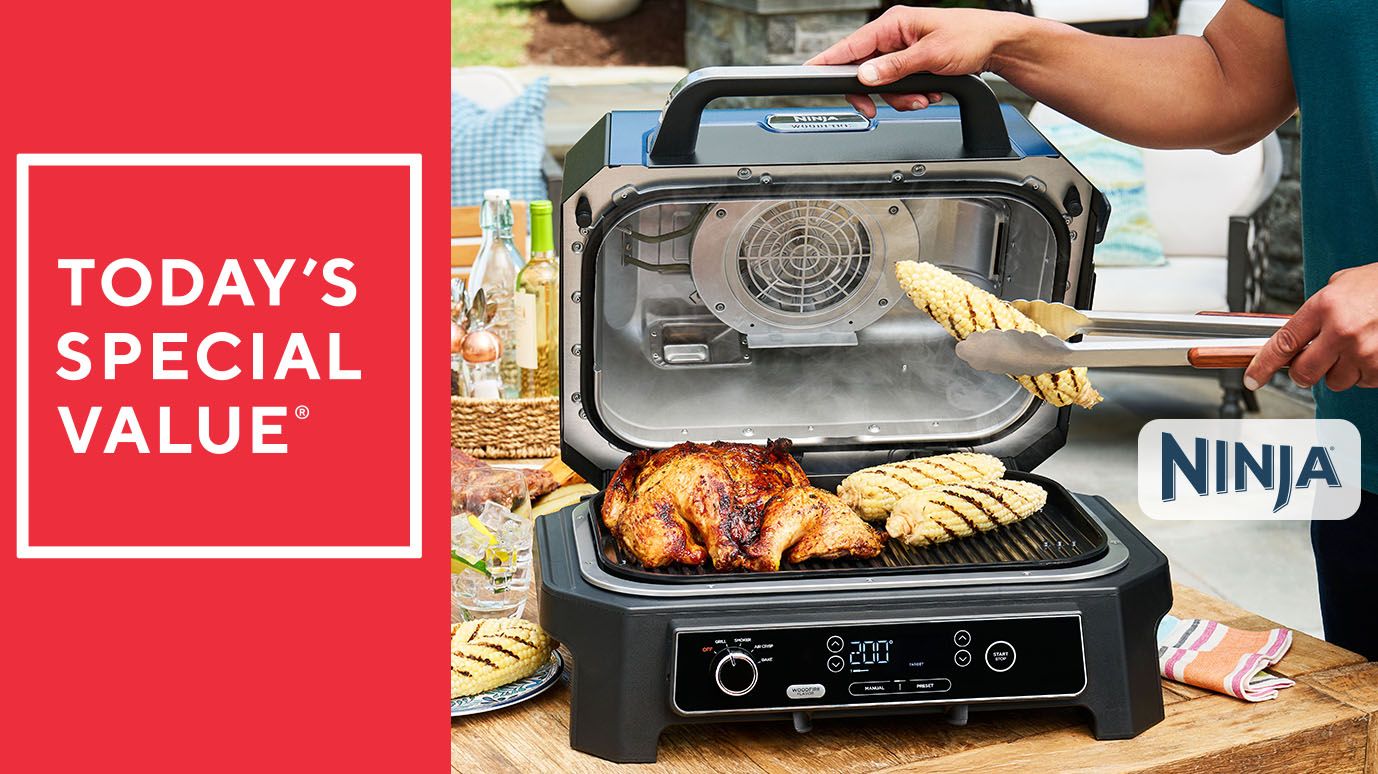 Ninja Woodfire Pro XL Outdoor Electric Smoker & AirFry Grill w/Temp Probe