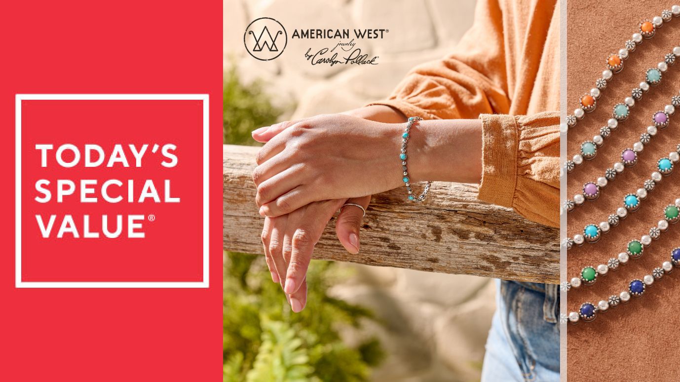 American West Sterling Silver Desert Flower Tennis Bracelet