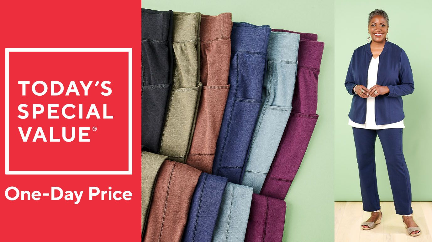 Denim & Co. Active Duo Stretch Slim Straight Ankle Pant