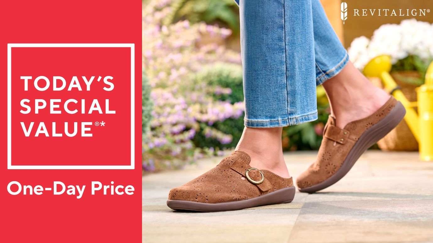 Ships 7/21 Revitalign Orthotic Adjustable Suede Mules