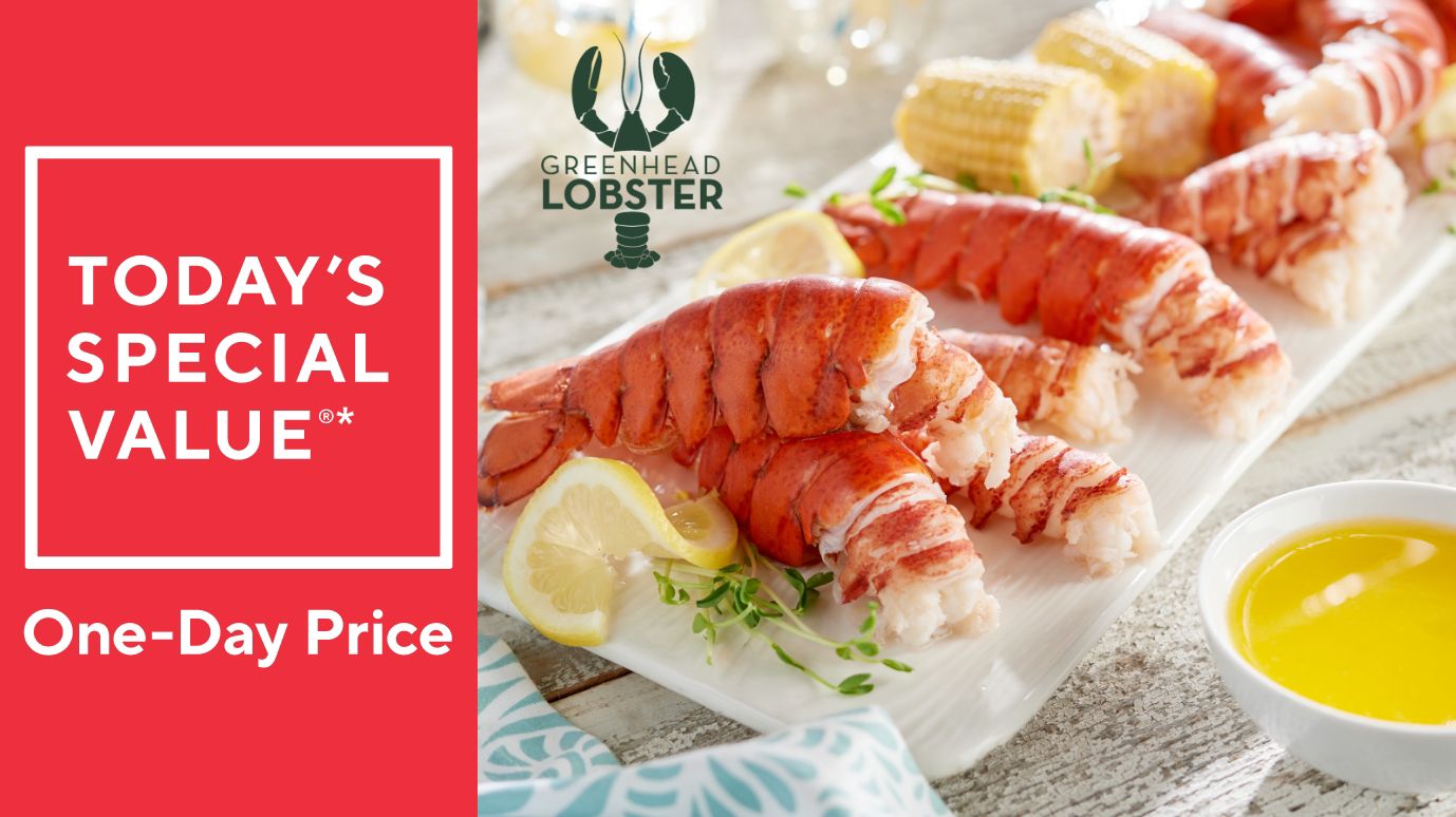Greenhead (6) or (12) 4oz HPP Lobster Tails w/ Kate's Butter
