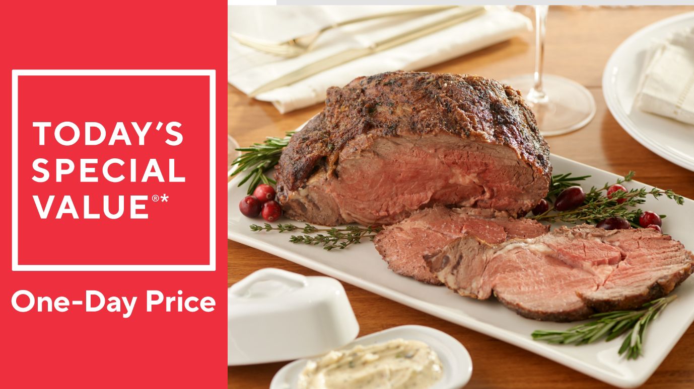 Rastelli's 4-lb or 6-lb Black Angus Ribeye Prime Rib w/ Butter